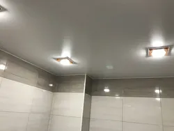 Ceiling lights for suspended ceilings in the bathroom photo