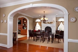 Design for finishing arches in an apartment photo