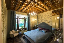 Wooden house bedroom ceiling design