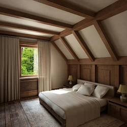 Wooden house bedroom ceiling design