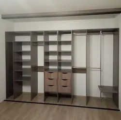 Built-In Wardrobe In The Living Room Along The Entire Wall Photo Inside