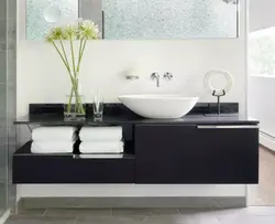 Divara quraşdırılmış vanna otağı lavabo fotoşəkili