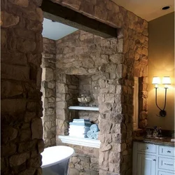 Natural Stone In The Bathroom Photo