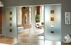 Wardrobe door design photo with mirror