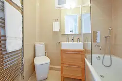 Bathroom Interior With Corner Toilet