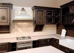 Classic kitchen hood in the interior