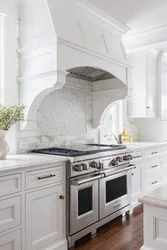 Classic kitchen hood in the interior