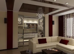 Design Of Apartments Combined With A Living Room