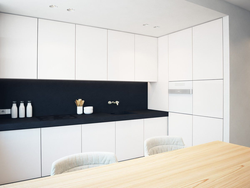 White kitchen minimalism design