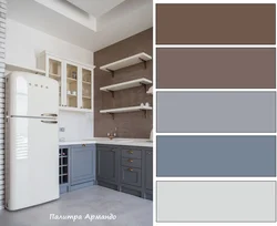 Paint palette for kitchen interior