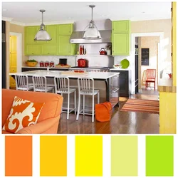 Paint palette for kitchen interior