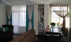 Тюль и шторы в кухню гостиную фото