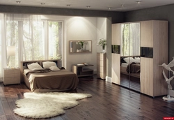 Oak bedroom interior