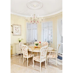 Chandeliers for the kitchen in Provence style in the interior photo