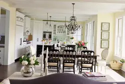 Chandeliers For The Kitchen In Provence Style In The Interior Photo