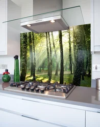 Kitchen Apron Photo With Tempered Glass
