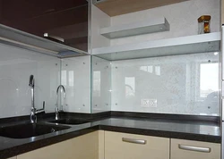 Kitchen apron photo with tempered glass