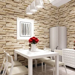 Kitchen Brick Wall Wallpaper Photo