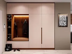 Hallway interior with full wardrobe