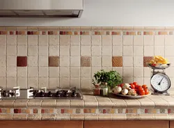 Ceramic tiles in the kitchen photo