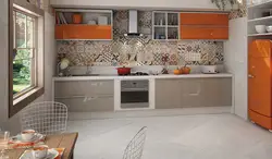 Ceramic tiles in the kitchen photo