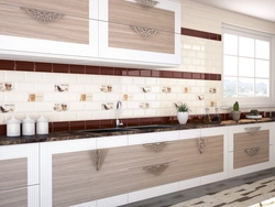 Ceramic tiles in the kitchen photo