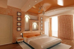 Фото стен и потолков в спальне