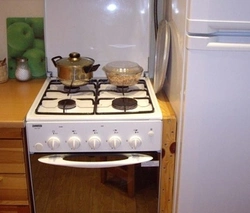 Как поставить газовую плиту на кухне фото