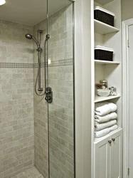 Cabinets in small bathroom design