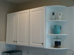 Cabinets Shelves In The Kitchen Photo