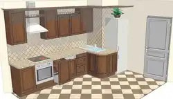 Kitchen Design With Box On The Right