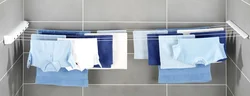 Bathroom clothes hanger photo