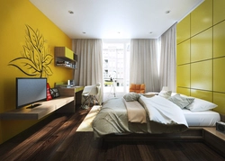 Sunny bedroom design