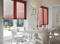 Pleated curtains for the kitchen photo