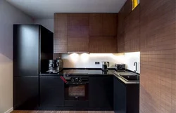 Dark Corner Kitchen Design