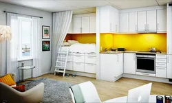 Спальня на кухні фатаграфіі