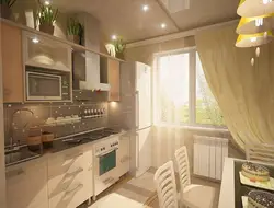 Kitchen design for a two-room apartment