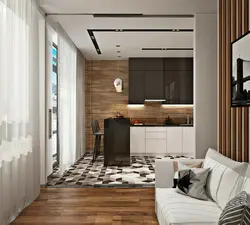 Kitchen Design For A Two-Room Apartment