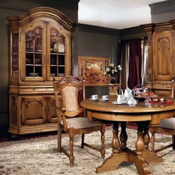 Мебель из дерева в интерьере гостиной фото