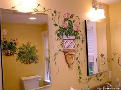 Как украсить стены в ванной фото