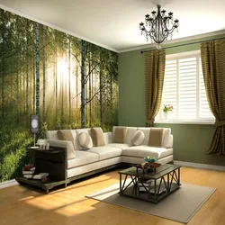 Nature In The Living Room Interior