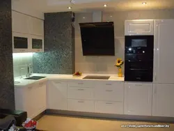 Kitchen interior with ledge photo