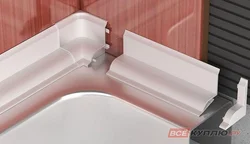 Дизайн плинтуса для ванной