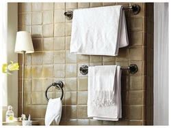 Bathroom towel holder design