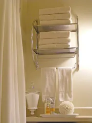 Полотенцедержатель в ванной дизайн