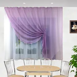 Kitchen design curtains and tulle only photo