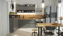Kitchen Design In Loft Style 10 M2