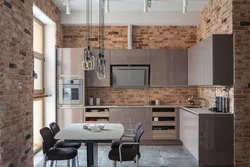 Kitchen Design In Loft Style 10 M2