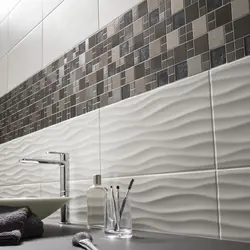 Дизайн волнистой плитки в ванной