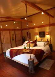 Bedroom interior with hanging bed